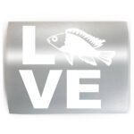 Love Word CICHLID Fish - PICK COLOR & SIZE - Aquarium Cichlids Keeper Breeder Vinyl Decal Sticker A - Image 2