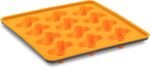 Messy Mutts Framed Silicone Treat and Topper Making Molds | 10" x 10" Tray | 12 Bone Shaped Cavities | Dishwasher, Freezer Safe | Perfect for DIY Dog Treats (Orange) - Image 2