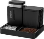 PETPHABET Gravity Cat Feeder and Water Dispenser, 2 in 1 Automatic Cat Feeder with 180 Degree Rotatable, 2 Pack Self Feeding Pet Bowl Set for Small Medium Cat Dog Puppy Kitten, Black, 0.8 Gallon x 2 - Image 2