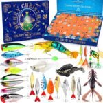PLUSINNO Advent Calendar Fishing 2024, 24 Days Fishing Lure Advent Calendar Fishing Tackle, Christmas Countdown Advent Calendars Gifts for Adult Men Teen Boys - Image 2
