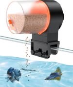 Pawfly Automatic Fish Feeder for Aquarium Auto Vacation Timer Fish Feeder for Fish Tank 100/200 ml Adjustable Fish Food Dispenser for Pellets Flakes & Strips, Battery Operated (Battery Not Included) - Image 2