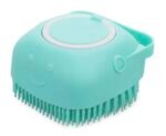 Pet Bath Massage Brush Puppy Dog Cat Grooming Cleaning Soft (Blue) - Image 2