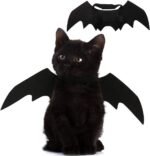 Pet Cat Bat Wings for Halloween Party Decoration, Puppy Collar Leads Cosplay Bat Costume,Cute Puppy Cat Dress Up Accessories - Image 2