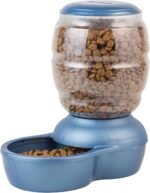 Petmate Replendish Gravity Feeder, 5 lb, Blue, Made in USA - Image 2