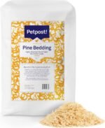 Petpost | Pine Bedding for Chicken Coops - Bulk Package of Soft Wood Shavings for Chicken Coops, Runs & Poultry Beds - Bedding for Chicks & Roosters - 2.3 cu.ft. Compressed Bag Expands to 6 cu.ft. - Image 2