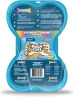 Pooch Cake Dog Birthday Cake Kit - Birthday Cake Flavor with Sprinkles - Microwavable Dog Cake Mix, Dog Icing Mix and Dog Safe Sprinkles - Made in USA - Reusable Silicone Pan - Image 2