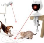 Potaroma Smart Sensor Cat/Dog Laser Toys Interactive, Motion Activated Truly Random Trjajectory, Clamp Design, Automatic Chargeable Kitten Dog Toy Indoor Exercise, Cream White - Image 2