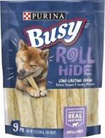 Purina Busy Rawhide Small/Medium Breed Dog Bones, Rollhide - 9 ct. Pouch - Image 2