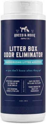 Rocco & Roxie Litter Box Odor Eliminator, Best Natural Urine Deodorizer for Cat Litter Boxes Cats Smell Control, Odor Absorber, Safe for Kitty, 12 oz - Image 2