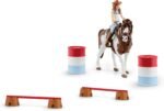 Schleich Horse Club 12-Piece Hannah's Riding Horse Set - Rodeo Riding with Cowgirl and Horse, Realistic Western Rodeo Farm Animal Toys and Accessories, Gift for Toddlers, Boys, and Girls Ages 5+ - Image 2