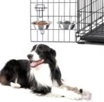 Set of 2 Stainless-Steel Dog Bowls - Cage, Kennel, and Crate Hanging Pet Bowls for Food and Water - 20oz Each and Dishwasher Safe by PETMAKER,Silver - Image 2