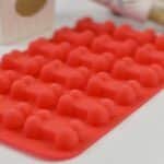 Silicone Mold Dog Bone Paw Homemade Treat, Puppy Dog Paw Shaped, Reusable Molds, Suitable for Microwave Oven, Refrigerator(Dog Bone (Red)) - Image 2