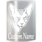 Sphynx Cat - ADD YOUR CUSTOM WORDS - PICK COLOR & SIZE -Cat Feline Breed Pet Vinyl Decal Sticker A - Image 2