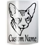 Sphynx Cat - ADD YOUR CUSTOM WORDS - PICK COLOR & SIZE -Cat Feline Breed Pet Vinyl Decal Sticker B - Image 2