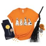 Spooky Dogs Shirt, Ghost Dogs, Spooky Season, Funny Pumpkin, Cute Skull, Spider Web, Bat, Trick Or Treat, Dog Lover Halloween Gift, Dog Owner T-Shirt, Long Sleeve, Sweatshirt, Hoodie - Image 2