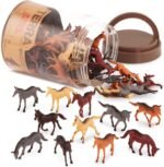Terra by Battat – 60 Pcs Wild Horses Tube – Miniature Horse Toys – Plastic Animal Toys – Mini Animal Figurines for Kids and Toddlers 3 Year Old or More - Image 2