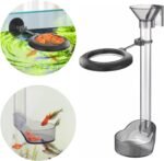 UPETTOOLS Shrimp Feeding Dish Set, Aquarium Fish Feeder Tube Kit Clear Durable Fish Shrimp Feeding Tube with Feeding Ring, Cleaning Brush for Fish Tank - Image 2