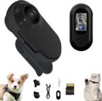 Updated Cat Camera Collar with 16GB SD Card, HD 1080P Dog Collar Camera Mini Body Camera Action Camera Collar Camera for Dogs Cats Gift Indoor/Outdoor（Not Include Collar ）-Black - Image 2