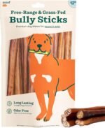 WOOF Bully Sticks Dog Treats - Chew Sticks for Dogs - Long-Lasting Dog Chew Treats - Dog Products Made with Free-Range, Grass-Fed Beef- 12" Sticks - 25pk - Image 2