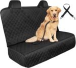 Waterproof Dog Car Seat Cover with Belt for Back Seat - Washable Pet Protector Accessories for Cars, Trucks, SUVs, and Bench Seats - Auto Backseat Hammock for Small & Large Dogs - Image 2