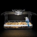 Window Bird Feeder with Solar Light, High Transparency, Weatherproof and Durable Outdoor Decor, Bird Watching Gift for Elderly, Families and Gardener, Entertainment for Cats - Image 2