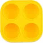 YeeBeny Dog Treat Molds for Freezer for woof, Yellow Dog Snack Tray Mold 10 to 25 Pounds Small, Freeze Refill Treats for The Pupsicle Toy Reusable and Easy to Clean Silicone Mold for Dog Snacks - Image 2