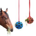 gofidin 2pcs Equine Horse and Pony Treat Ball Goat Hay Hanging Feeding Toy Sheep Feeder Feeding Dispenser Multipurpose Horse Cattle - Image 2