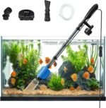 lives Fish Tank Cleaner, Electric Aquarium Gravel Cleaner, 32W 6 in 1 Automatic Fish Tank Cleaner Vacuum for Wash Sand & Water Changer, Adjustable Filteration Circulation for 10-200 Gallon Tank - Image 2