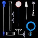 11.8 Inch Shrimp Feeding Tube with Shrimp Feeding Dish，Shrimp Feeding Bowl with Suction Cup，Feeding Tube Cleaning Brush，Aquarium Feeder with Bulb，Feeding Ring，Aquarium Sucker Feeding clamp,Fish net - Image 2