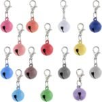 14 Pack Cat Dog Collar Bells Colourful Pet Small Bells with Clasps Bell for Cat Collar Dog Collar Charms Cat and Dog Round Bells Pet Collar Accessories for Dog Cat Kitty Puppy Pet - Image 2