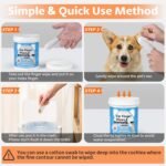 OBSEDE Ear Cleaner Finger Wipes, Grooming Kit Care for Dogs and Cats Regular Soothing Odor Control Reduce Dirt Wax Build Up Pet Supplies Easy to Use Fresh Coconut Scent, 60 Count - Image 5