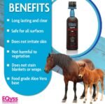 EQyss Crib Guard Horse Anti-Chewing Gel with Brush Applicator - Stops Cribbing & Gnawing, Non-irritating, Safe for All Surfaces, Aloe-based Clear Gel - Image 4