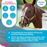 EQyss Crib Guard Horse Anti-Chewing Gel with Brush Applicator - Stops Cribbing & Gnawing, Non-irritating, Safe for All Surfaces, Aloe-based Clear Gel - Image 5