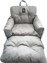 JACKO & CO - Premium Dog Car Seat & Bed for Small & Medium Dogs up to 30lbs, Soft Travel Bed & Carrier Bag for Pets, Puppies, Cats for Front & Back Seat, Machine Washable & Water Resistant (Grey) - Image 8