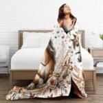 Horse Blanket for Boys Girls, Cool Horse Themed Design Printed Throw Blankets for Kids Lap, Chair Sofa, Warm Soft Cozy Blanket, 40"x 50" - Image 6