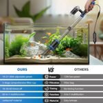 Electric Aquarium Vacuum Gravel Cleaner: 36W Fish Tank Vacuum Gravel Cleaner with Strong Suction for Water Change Wash Sand Water Shower and Water Circulation, Timed Off - Image 9