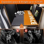 Dog Car Seat Cover - Waterproof Pet Hammock with 4 Bags Side Flap, Scratchproof and Nonslip Backseat Protection for Car, Truck and SUV (Black) - Image 4