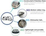 2 Pack Stainless Steel Dog Bowls with Rubber Bottom, Anti-Slip Heavy Duty Premium Quality Pets Feeder Bowls for Dogs and Cats and More (1½Cup / 10oz) - Image 5