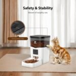 Automatic Cat Feeder with Camera: Automatic Cat Food Dispenser App Remote Control Timed Feeding of Dry Food WiFi Pet Feeder with Audio and Video Recording Up to1-8 Meals for Cat & Small Dog - Image 8