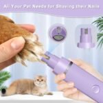 Dog Grooming Clippers Kit-Electric Rechargeable Cat Trimmer Tools-Cordless Quiet Pet Nail Paw Grinder-4 in 1 Multifunctional Low Noise Shaver-Razor for feet Face Ears Toenail Eye - Image 4