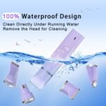 Dog Grooming Clippers Kit-Electric Rechargeable Cat Trimmer Tools-Cordless Quiet Pet Nail Paw Grinder-4 in 1 Multifunctional Low Noise Shaver-Razor for feet Face Ears Toenail Eye - Image 6