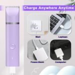Dog Grooming Clippers Kit-Electric Rechargeable Cat Trimmer Tools-Cordless Quiet Pet Nail Paw Grinder-4 in 1 Multifunctional Low Noise Shaver-Razor for feet Face Ears Toenail Eye - Image 9