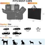 Dog Car Seat Cover for Back Seat,Dog Seat Cover for Back Seat with Hard Bottom,Backseat Cover for Dogs in Car 330 lbs,Waterproof Dog Car Seat Cover for Car,SUV & Truck - Image 7