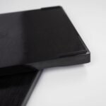 OMEM Reptile Bowl Large Food and Water Dish Enough Space Also Fit for Bath Simulated Wood Grain Surface (XL, Black) - Image 8