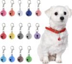 14 Pack Cat Dog Collar Bells Colourful Pet Small Bells with Clasps Bell for Cat Collar Dog Collar Charms Cat and Dog Round Bells Pet Collar Accessories for Dog Cat Kitty Puppy Pet - Image 4