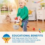 Battat – Classic Hobby Horse – Plush Stick Horse – Wooden Pole & Sensory Textures – Realistic Sounds – 2 Years + – Pony Pal - Image 5