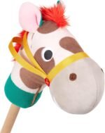 Battat – Classic Hobby Horse – Plush Stick Horse – Wooden Pole & Sensory Textures – Realistic Sounds – 2 Years + – Pony Pal - Image 9