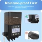 Automatic Fish Feeder for Aquarium - Fish Feeder Automatic Dispenser with Timer, LCD Display, Precision Feeding, Auto Fish Food Vacation Feeder for Fish Tank Accessories, Battery Included - Image 5
