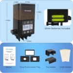 Automatic Fish Feeder for Aquarium - Fish Feeder Automatic Dispenser with Timer, LCD Display, Precision Feeding, Auto Fish Food Vacation Feeder for Fish Tank Accessories, Battery Included - Image 7