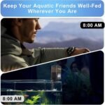 Automatic Fish Feeder for Aquarium - Fish Feeder Automatic Dispenser with Timer, LCD Display, Precision Feeding, Auto Fish Food Vacation Feeder for Fish Tank Accessories, Battery Included - Image 8